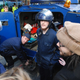 Illustration for article titled Vigilante Hippie Six-Wheeled Riot Tank Tries To Battle G20 Summit Protesters